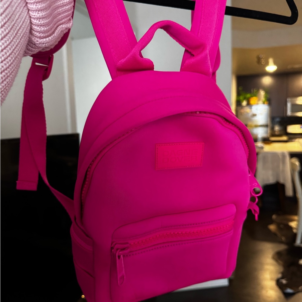 Dagne Dover Mini Neon Pink Backpack - Picture 2 of 7